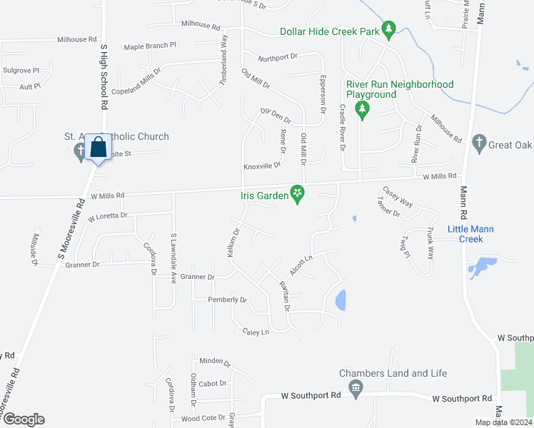 map of restaurants, bars, coffee shops, grocery stores, and more near 5619 Sarton Lane in Indianapolis