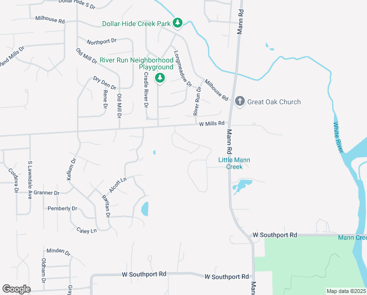 map of restaurants, bars, coffee shops, grocery stores, and more near 6555 Tanner Drive in Indianapolis