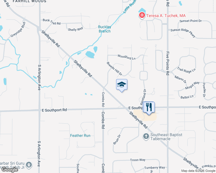 map of restaurants, bars, coffee shops, grocery stores, and more near 6813 Valley Forge Lane in Indianapolis