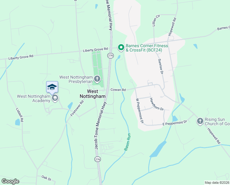 map of restaurants, bars, coffee shops, grocery stores, and more near 72 Cowan Road in Port Deposit