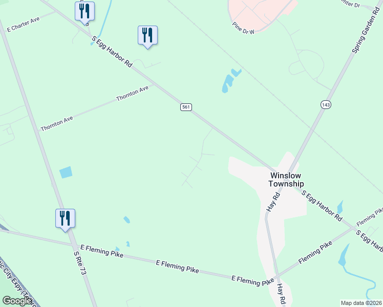 map of restaurants, bars, coffee shops, grocery stores, and more near 4 Cranberry Court in Hammonton