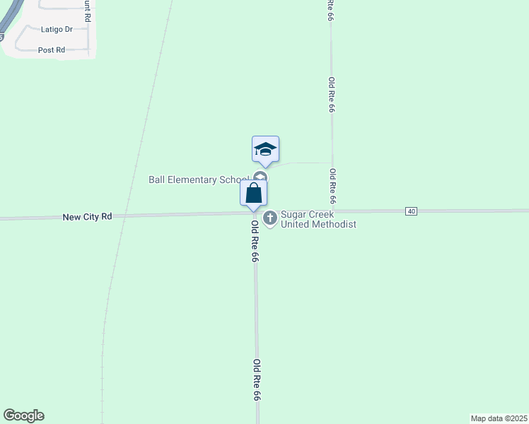 map of restaurants, bars, coffee shops, grocery stores, and more near 1015 New City Road in Pawnee