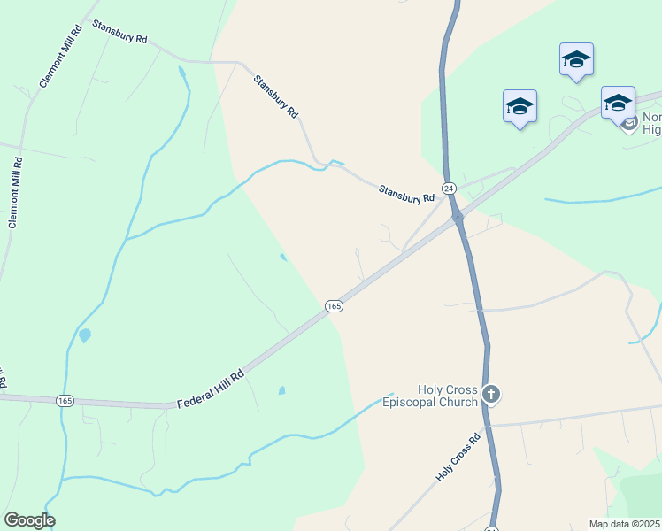 map of restaurants, bars, coffee shops, grocery stores, and more near 834 Federal Hill Road in Street