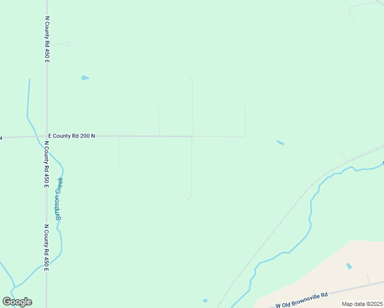 map of restaurants, bars, coffee shops, grocery stores, and more near 5145 East County Road 200 North in Brownsville