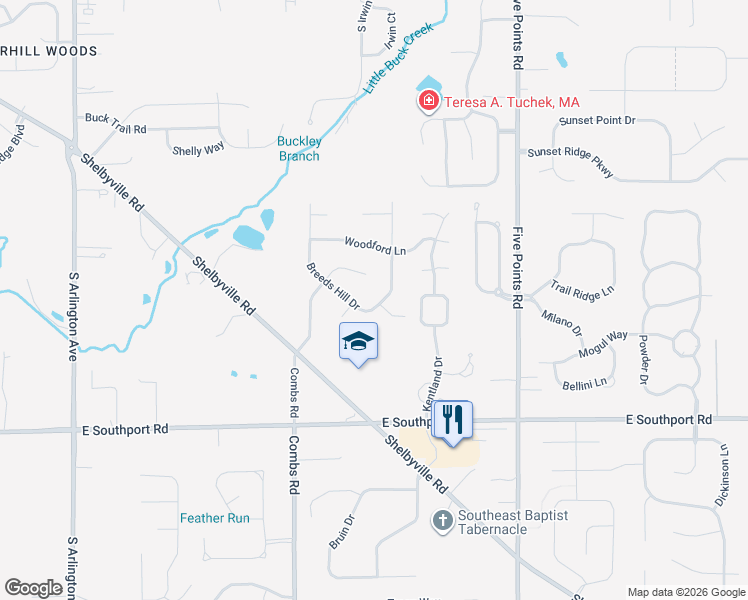 map of restaurants, bars, coffee shops, grocery stores, and more near 6718 Stearns Hill Drive in Indianapolis