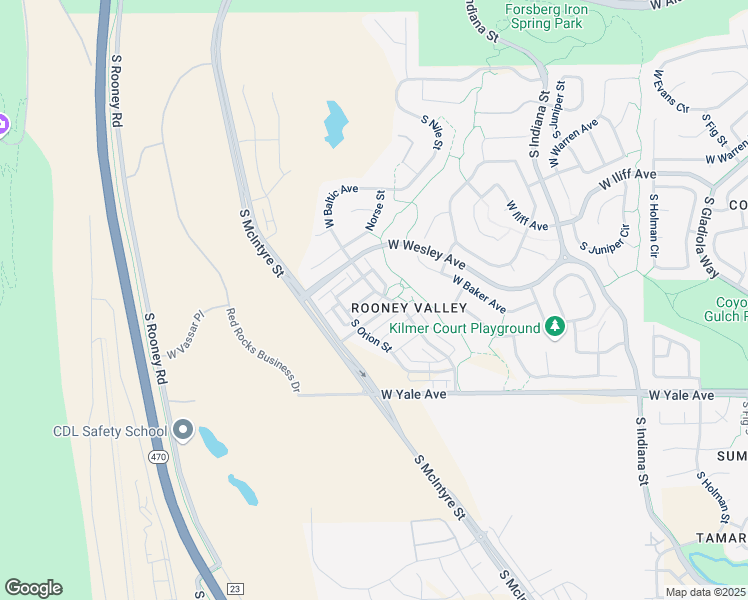 map of restaurants, bars, coffee shops, grocery stores, and more near 15524 West Harvard Avenue in Lakewood