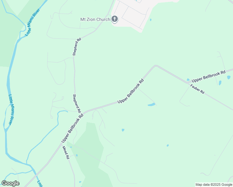 map of restaurants, bars, coffee shops, grocery stores, and more near 2472 Upper Bellbrook Road in Greene County