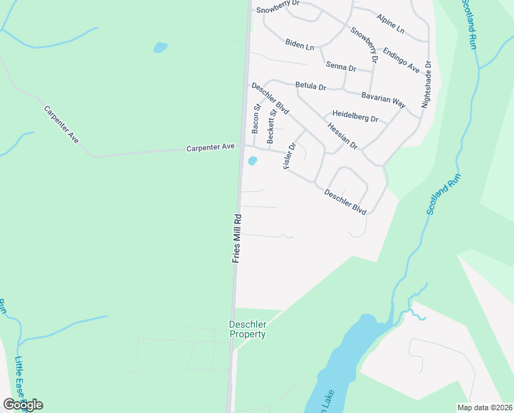 map of restaurants, bars, coffee shops, grocery stores, and more near 641 Fries Mill Road in Clayton