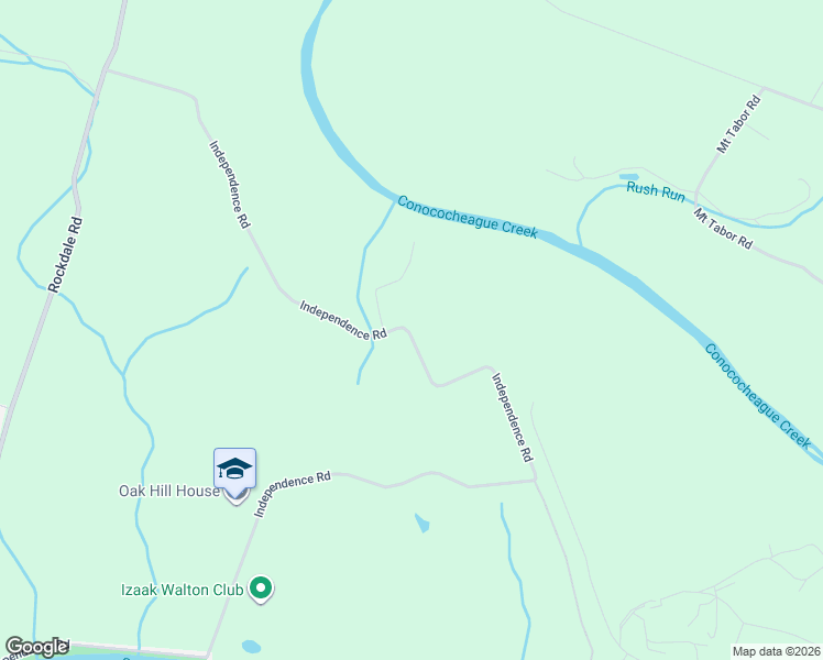 map of restaurants, bars, coffee shops, grocery stores, and more near 13127 Independence Road in Clear Spring