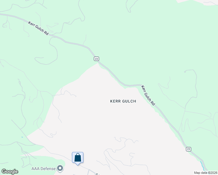 map of restaurants, bars, coffee shops, grocery stores, and more near 2427-2587 Kerr Gulch Road in Evergreen