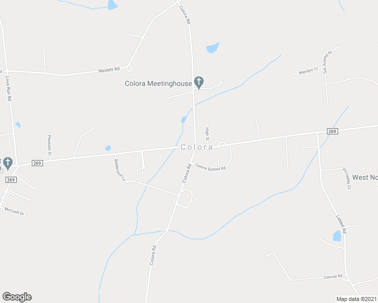 map of restaurants, bars, coffee shops, grocery stores, and more near 2074 Liberty Grove Road in Colora