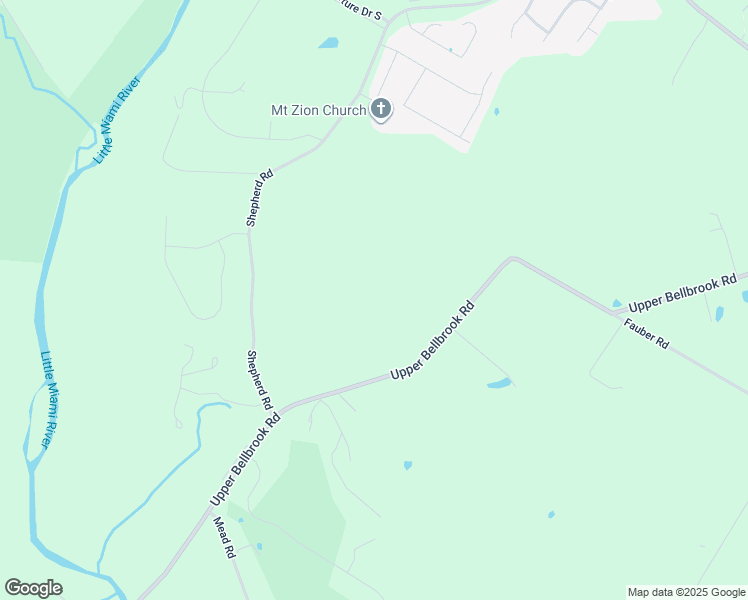 map of restaurants, bars, coffee shops, grocery stores, and more near 2472 Upper Bellbrook Road in Greene County