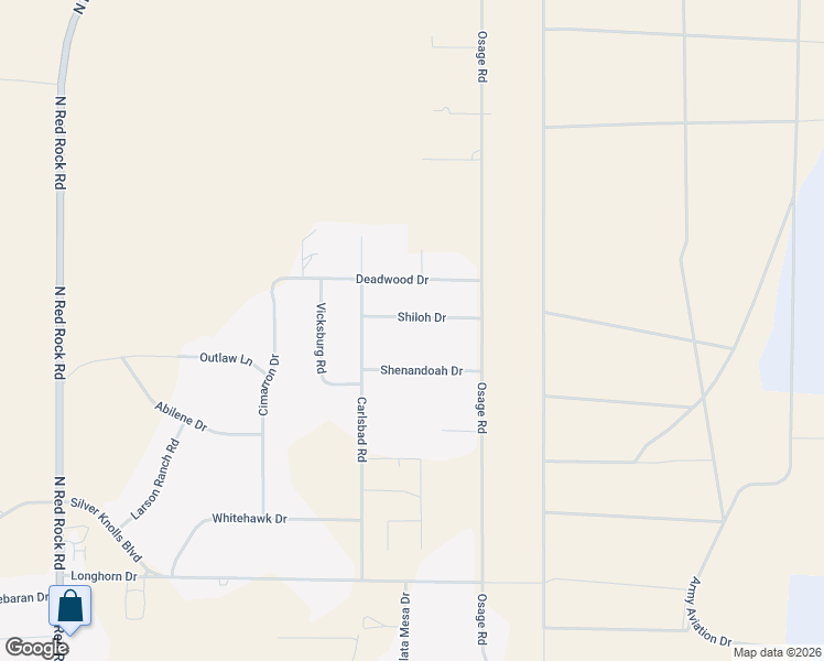 map of restaurants, bars, coffee shops, grocery stores, and more near 10205 Shenandoah Drive in Reno