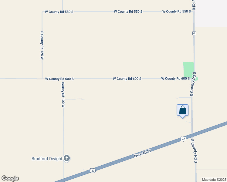 map of restaurants, bars, coffee shops, grocery stores, and more near 663 West CR-600 South in Clayton