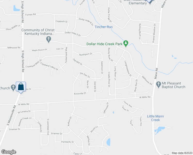 map of restaurants, bars, coffee shops, grocery stores, and more near 6216 Old Mill Drive in Indianapolis