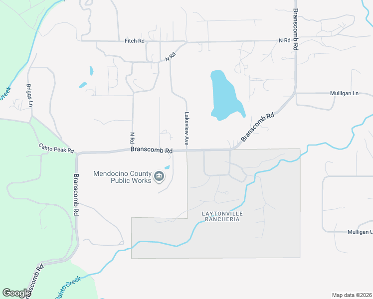 map of restaurants, bars, coffee shops, grocery stores, and more near 44044 Lakeview Avenue in Laytonville