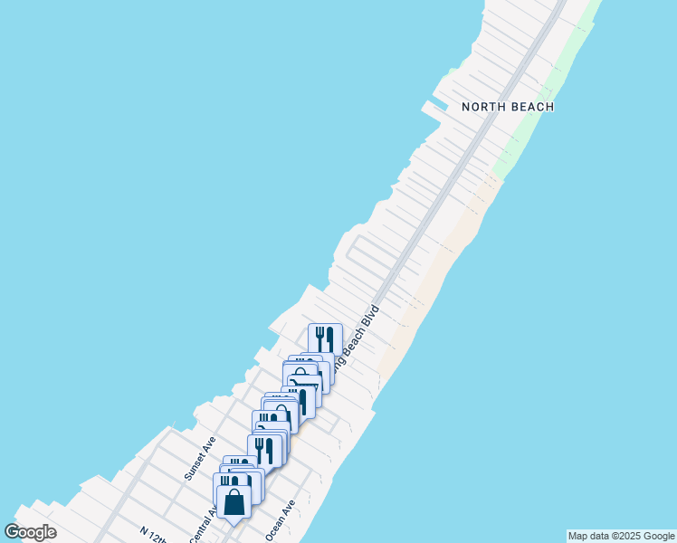 map of restaurants, bars, coffee shops, grocery stores, and more near 1108F Long Beach Blvd in Long Beach