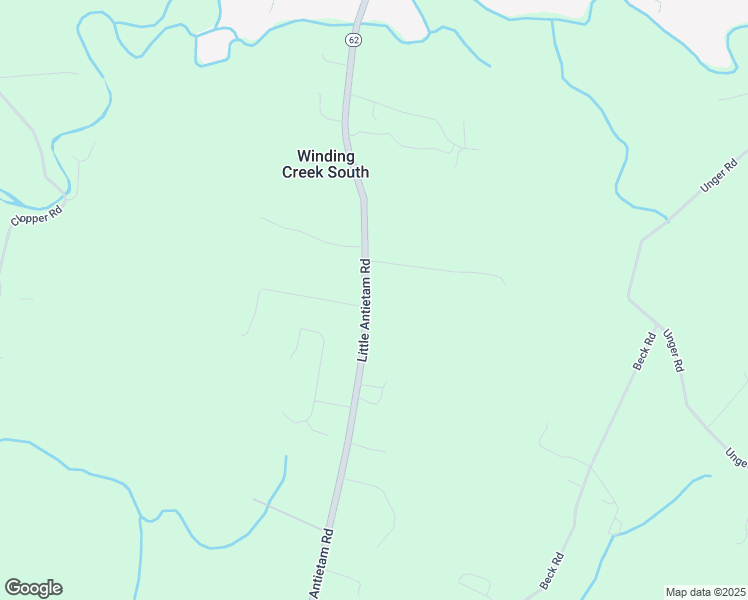 map of restaurants, bars, coffee shops, grocery stores, and more near 13035 Little Antietam Road in Hagerstown