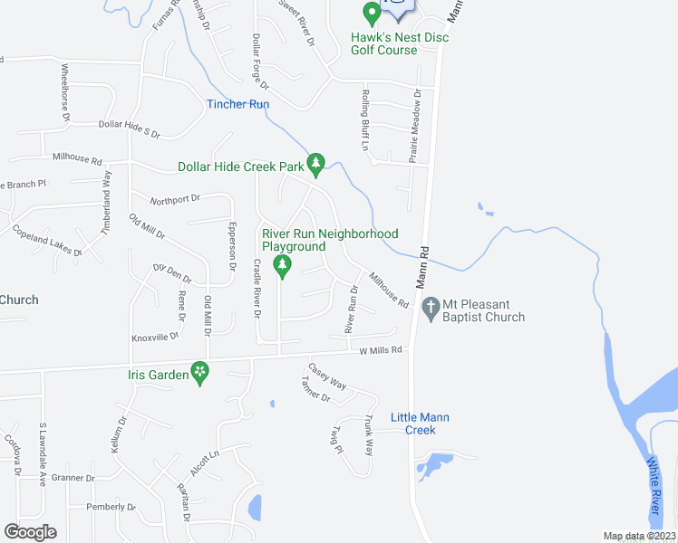 map of restaurants, bars, coffee shops, grocery stores, and more near 6231 Longmeadow Drive in Indianapolis