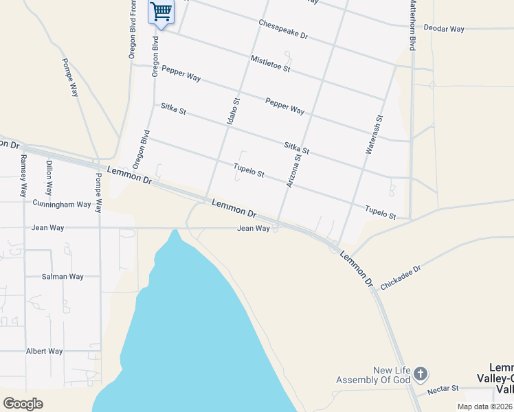 map of restaurants, bars, coffee shops, grocery stores, and more near 11595 Lemmon Drive in Reno