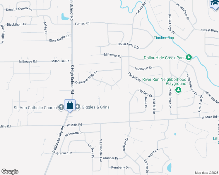 map of restaurants, bars, coffee shops, grocery stores, and more near 6218 Oak Limb Court in Indianapolis