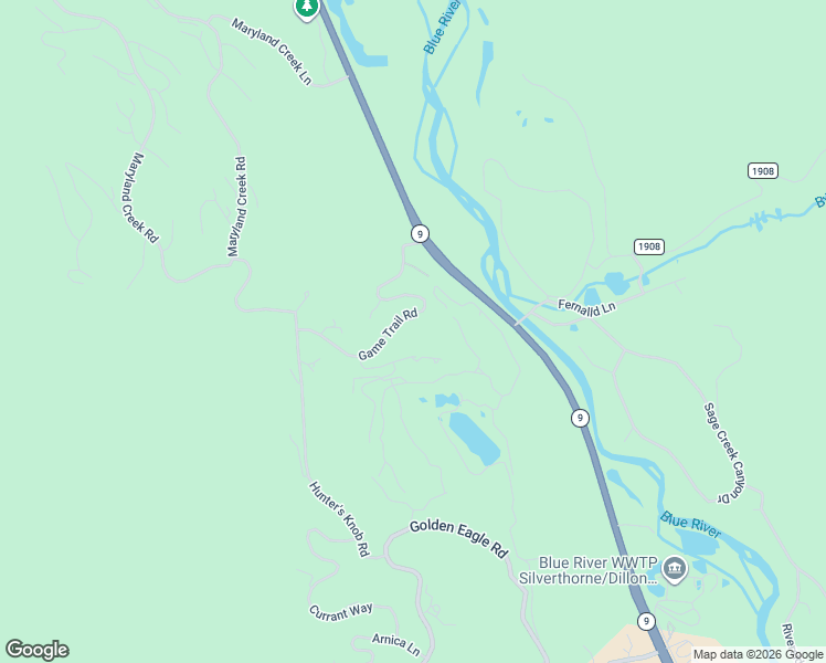 map of restaurants, bars, coffee shops, grocery stores, and more near 255 High Park Court in Silverthorne