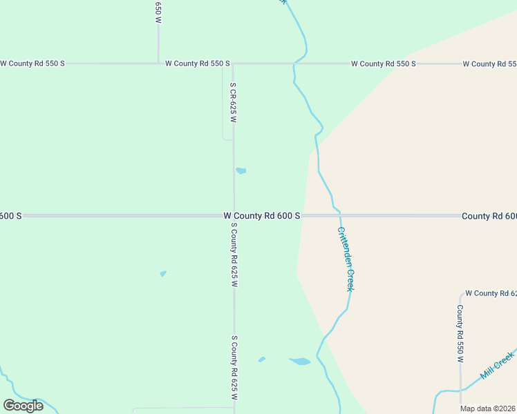 map of restaurants, bars, coffee shops, grocery stores, and more near 6200 West County Road 600 South in Coatesville