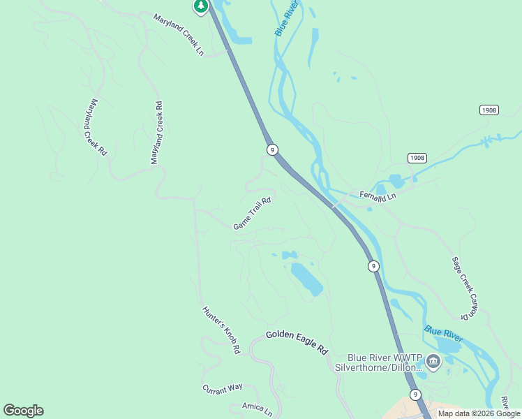 map of restaurants, bars, coffee shops, grocery stores, and more near 255 High Park Court in Silverthorne