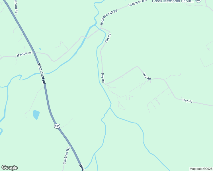 map of restaurants, bars, coffee shops, grocery stores, and more near 3644 Day Rd in Darlington