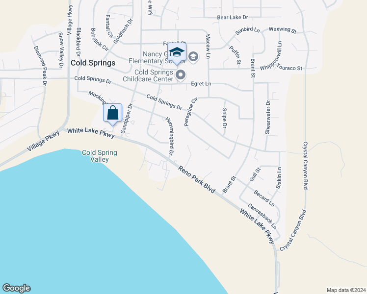 map of restaurants, bars, coffee shops, grocery stores, and more near 3565 Daniel Paul Court in Reno