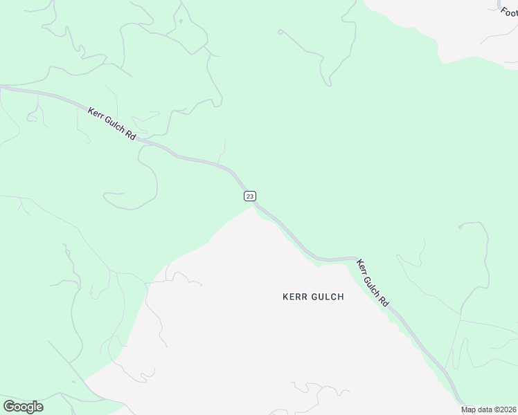 map of restaurants, bars, coffee shops, grocery stores, and more near 2427 Kerr Gulch Road in Evergreen