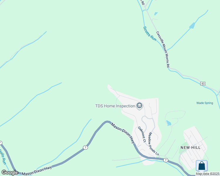 map of restaurants, bars, coffee shops, grocery stores, and more near 344 Double Eagle Ln in Maidsville