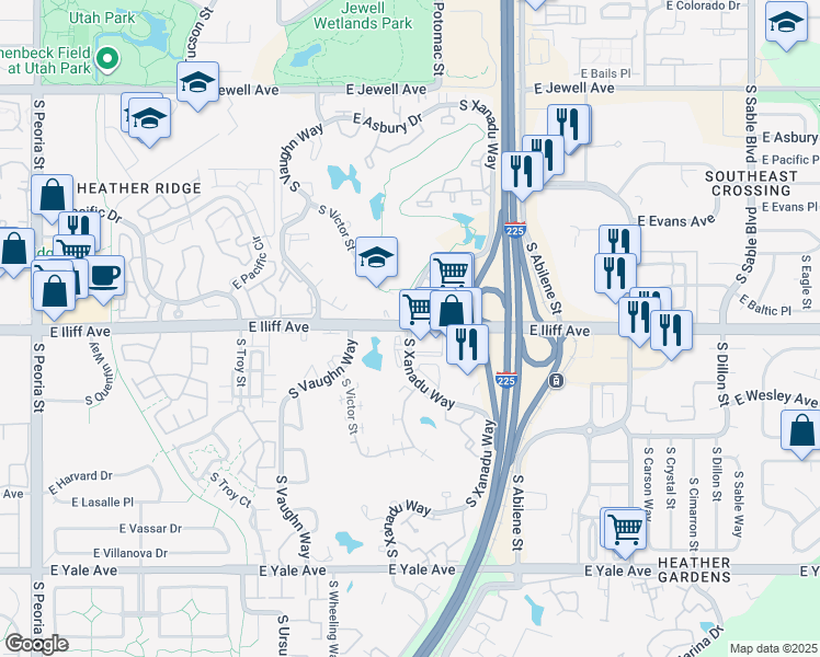 E Iliff Ave & S Xanadu Way, Aurora CO Walk Score