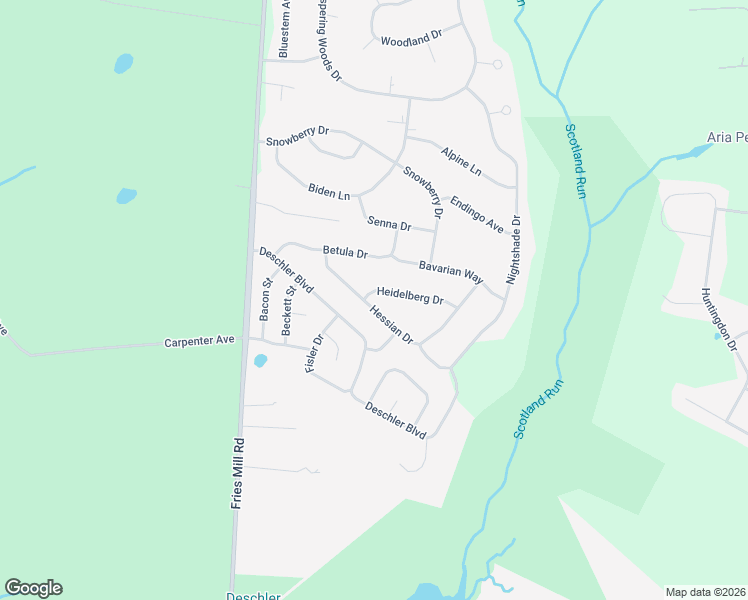 map of restaurants, bars, coffee shops, grocery stores, and more near 1316 Heidelberg Drive in Monroe