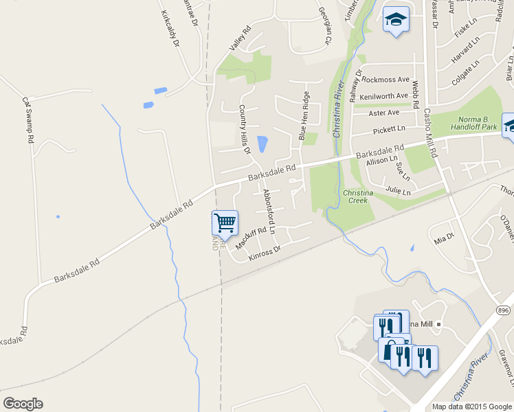 map of restaurants, bars, coffee shops, grocery stores, and more near 114 W Shetland Ct in Newark