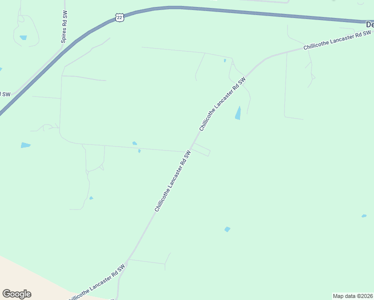 map of restaurants, bars, coffee shops, grocery stores, and more near 3695 Chillicothe Lancaster Road Southwest in Lancaster