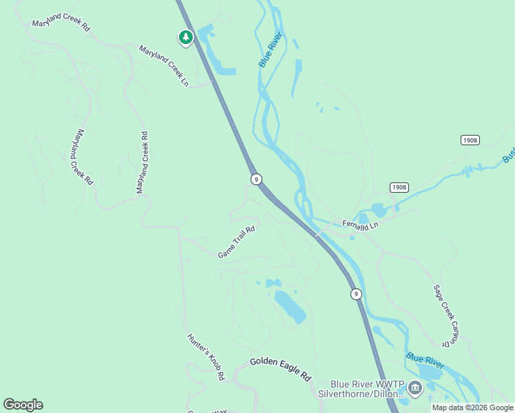 map of restaurants, bars, coffee shops, grocery stores, and more near 175 Game Trail Road in Silverthorne