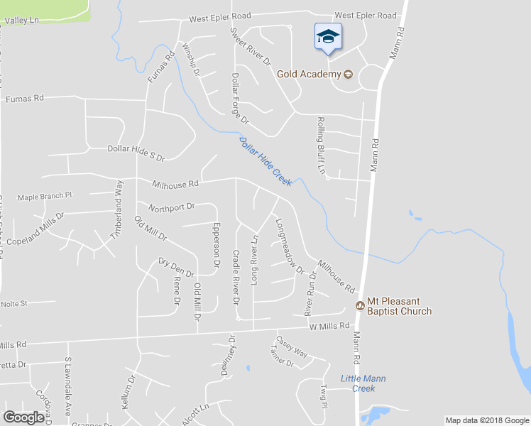 map of restaurants, bars, coffee shops, grocery stores, and more near 6048 Long River Lane in Indianapolis