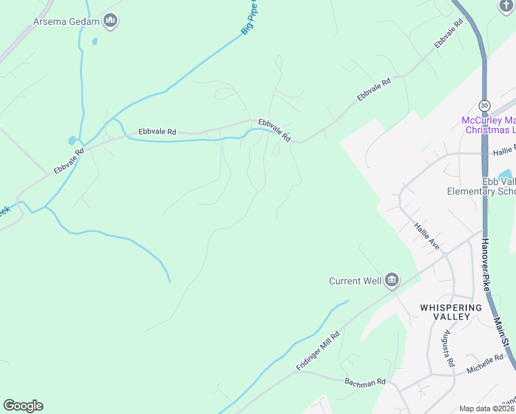 map of restaurants, bars, coffee shops, grocery stores, and more near 2563 Ebbvale Road in Manchester