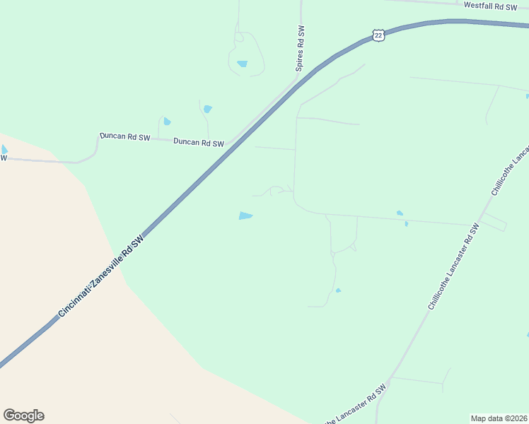 map of restaurants, bars, coffee shops, grocery stores, and more near 5445 Duncan Road Southwest in Lancaster