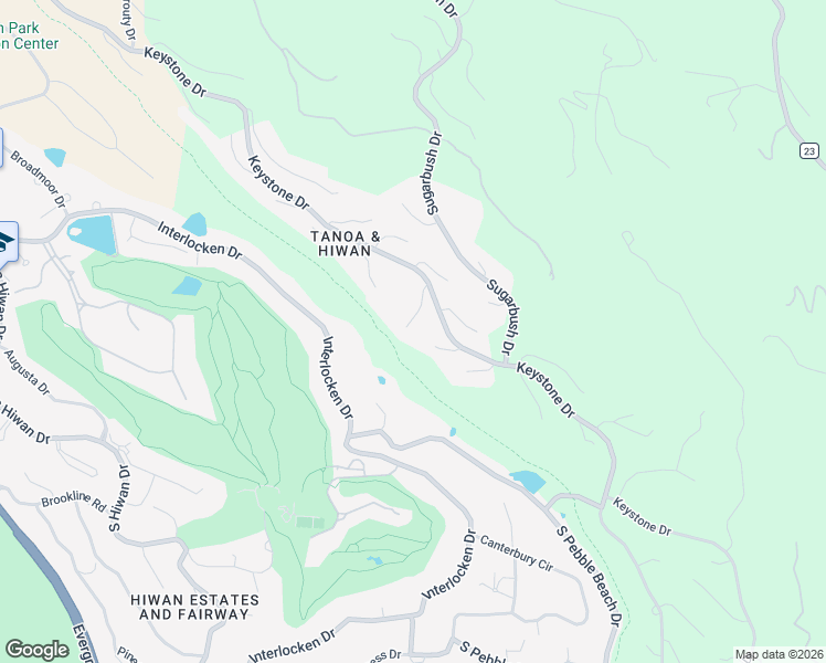 map of restaurants, bars, coffee shops, grocery stores, and more near 2102 Cramner Court in Evergreen