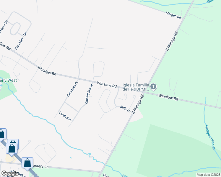 map of restaurants, bars, coffee shops, grocery stores, and more near 638 Mills Lane in Monroe