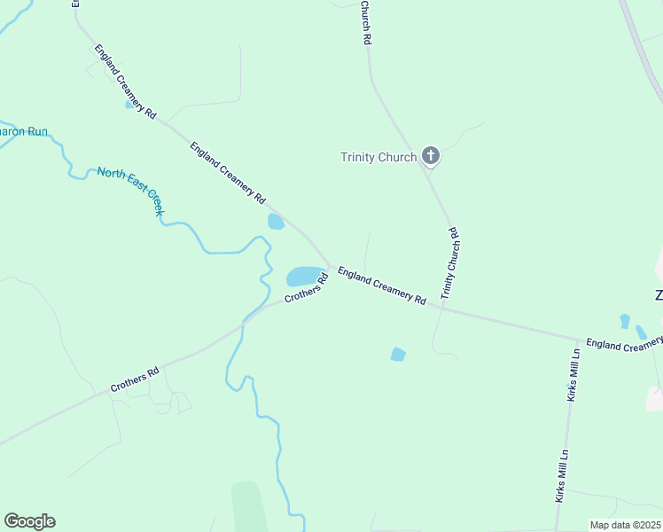 map of restaurants, bars, coffee shops, grocery stores, and more near 1270 England Creamery Road in Rising Sun