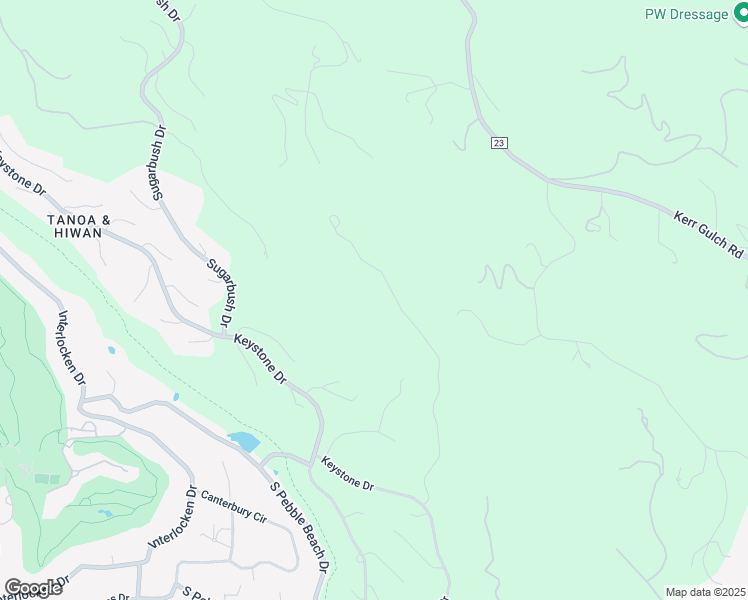 map of restaurants, bars, coffee shops, grocery stores, and more near 2131 Baldy Lane in Evergreen