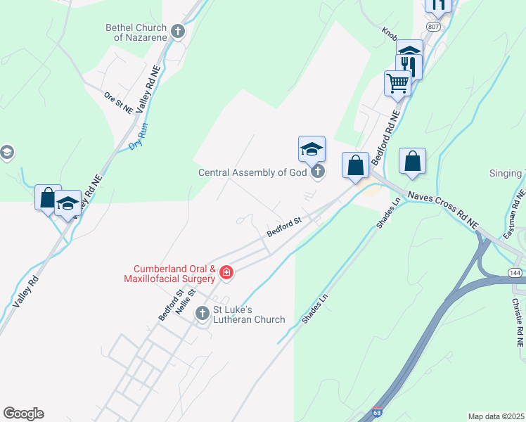 map of restaurants, bars, coffee shops, grocery stores, and more near 604 Wellington Lane in Cumberland