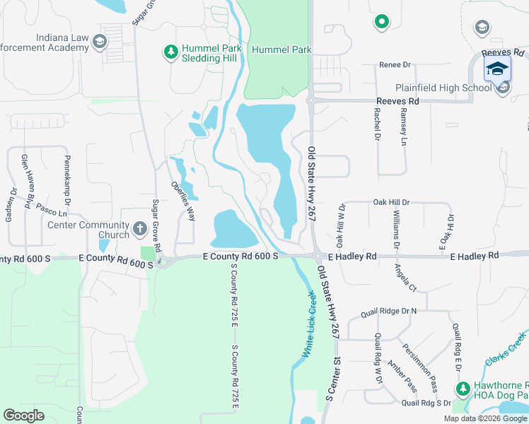 map of restaurants, bars, coffee shops, grocery stores, and more near 5850 Cross Bridge Circle in Plainfield