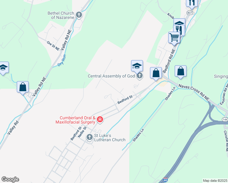 map of restaurants, bars, coffee shops, grocery stores, and more near 608 Wellington Lane in Cumberland