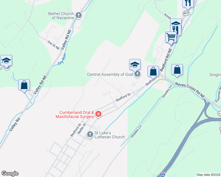 map of restaurants, bars, coffee shops, grocery stores, and more near 608 Wellington Lane in Cumberland