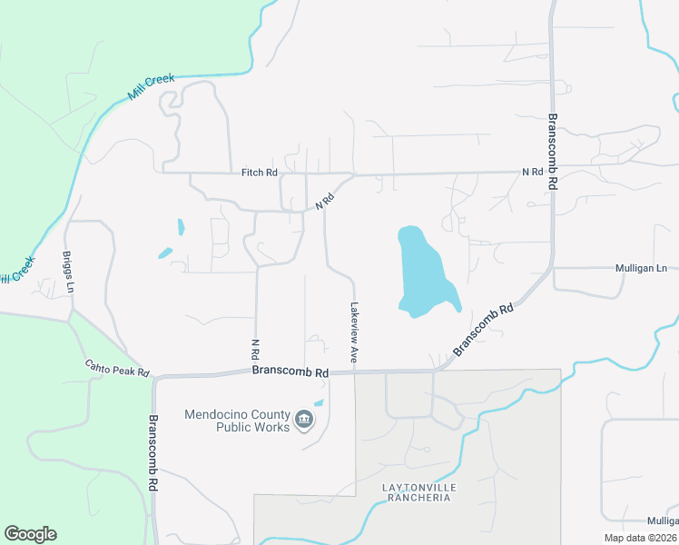 map of restaurants, bars, coffee shops, grocery stores, and more near 44044-44344 Lakeview Ave in Laytonville