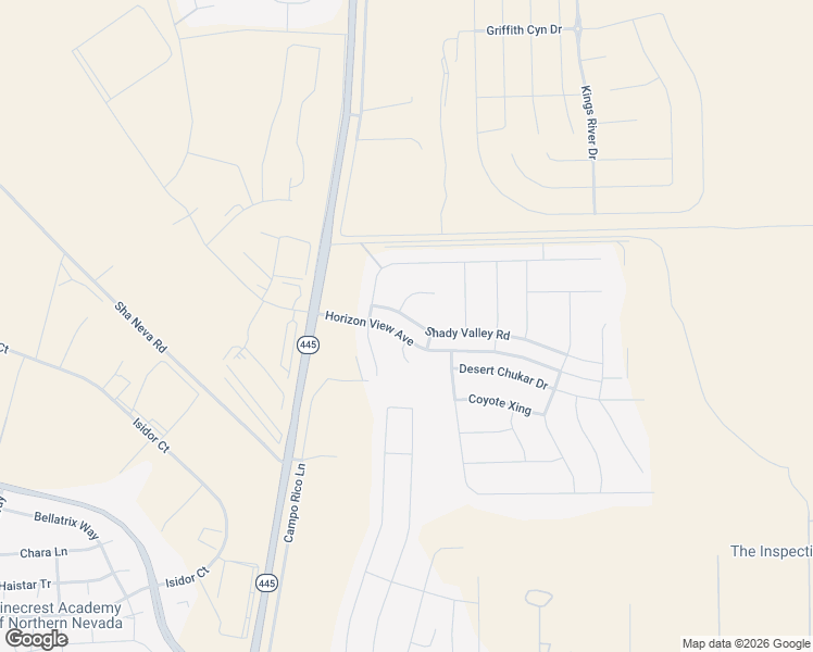 map of restaurants, bars, coffee shops, grocery stores, and more near 200 Shady Valley Road in Spanish Springs